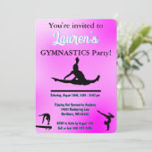 Gymnastiekpartij Kaart (Staand voorkant)