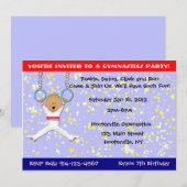 Gymnastiekpartij Kaart (Voorkant / Achterkant)