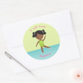 Gymnastiekpartij Ronde Sticker (Envelop)