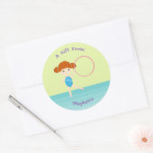 Gymnastiekpartij Ronde Sticker (Envelop)