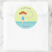 Gymnastiekpartij Ronde Sticker (Tas)