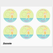 Gymnastiekpartij Ronde Sticker (Vel)