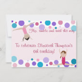 Gymnastiekpartij Uitnodiging Paars, Blauwgroen en (Voorkant)