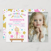 Gymnastiekpartij Unicorn Gymnastiek Kaart (Voorkant / Achterkant)