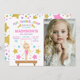 Gymnastiekpartij Unicorn Gymnastiek Kaart