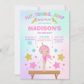 Gymnastiekpartij Unicorn Gymnastiek Kaart (Voorkant)