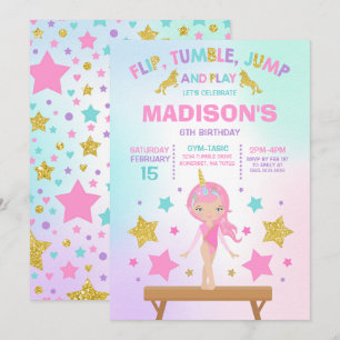 Gymnastiekpartij Unicorn Gymnastiek Kaart