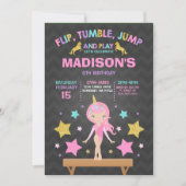 Gymnastiekpartij Unicorn Gymnastiek Kaart (Voorkant)