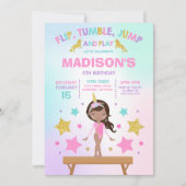 Gymnastiekpartij Unicorn Gymnastiek Kaart (Voorkant)