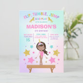 Gymnastiekpartij Unicorn Gymnastiek Kaart (Staand voorkant)