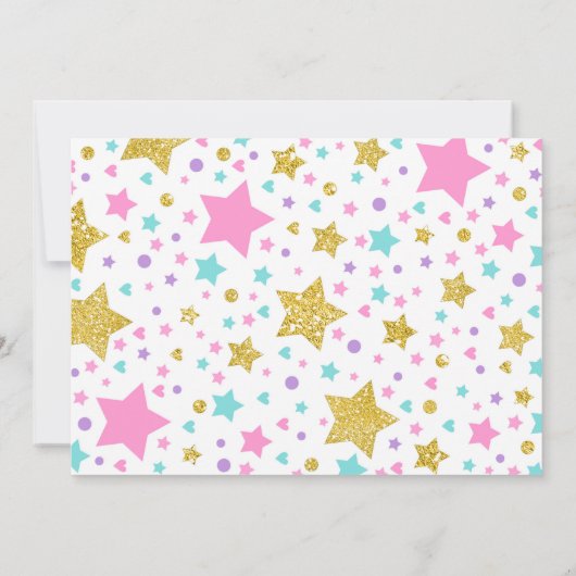 Gymnastiekpartij Unicorn Gymnastiek Kaart (Achterkant)