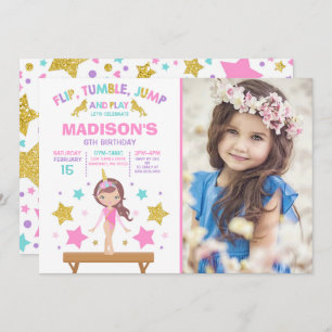 Gymnastiekpartij Unicorn Gymnastiek Kaart