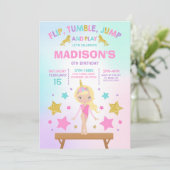 Gymnastiekpartij Unicorn Gymnastiek Kaart (Staand voorkant)