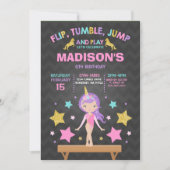 Gymnastiekpartij Unicorn Gymnastiek Kaart (Voorkant)