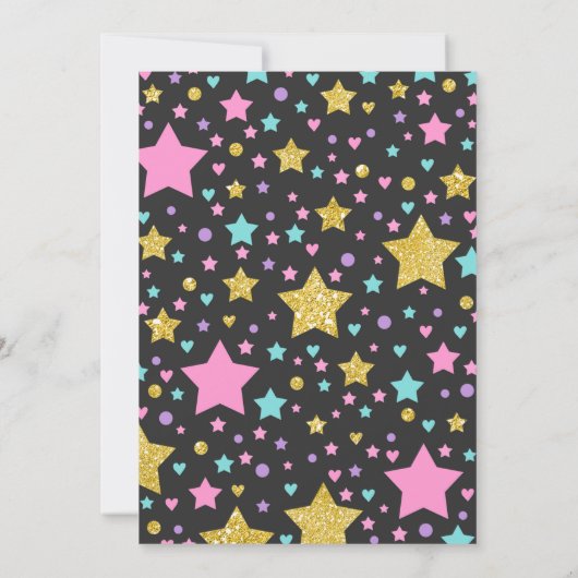 Gymnastiekpartij Unicorn Gymnastiek Kaart (Achterkant)