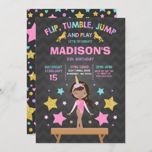 Gymnastiekpartij Unicorn Gymnastiek Kaart