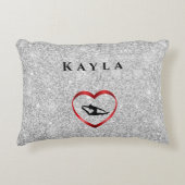 Gymnastiekpilaar voor Girl Personalized Tumble Gym Accent Kussen (Voorkant)