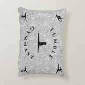 Gymnastiekpilaar voor Girl Personalized Tumble Gym Accent Kussen (Achterkant (Verticaal))