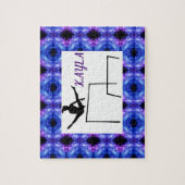 Gymnastiekpuzzel voor meisjes gepersonaliseerd. legpuzzel (Verticaal)
