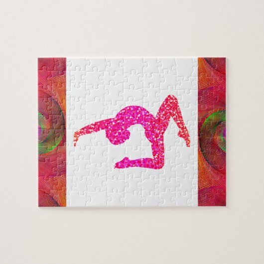 Gymnastiekpuzzel voor meisjes. legpuzzel (Horizontaal)