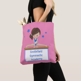 Gymnastiekschool Academie Aangepaste tekst Tote Bag