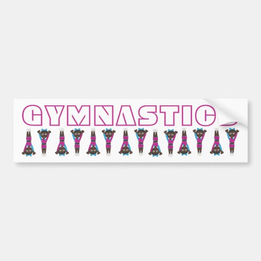 Gymnastiekspelen Gymnast Gym Mam Coach Acrobat Bumpersticker (Voorkant)