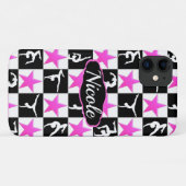 GYMNASTIEKSTER POSEERT GEPERSONALISEERD Case-Mate iPhone CASE (Achterkant (horizontaal))