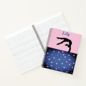 Gymnastieksterren gepersonaliseerd spiraal Notitie Notitieboek (Binnen)