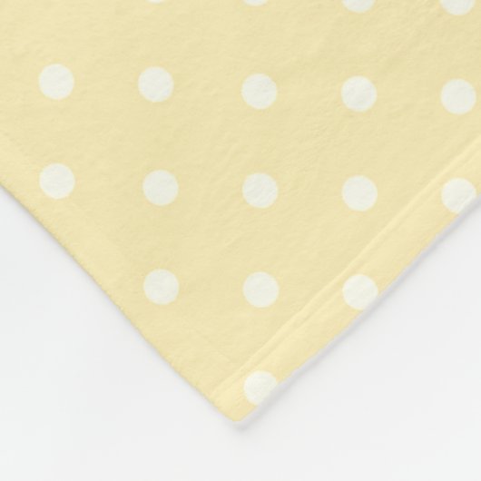 Gymnastiekswitch lep gele poka dot fleece deken (Hoek)