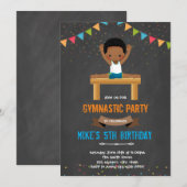 Gymnastiekuitnodiging Feestdagenkaart (Voorkant / Achterkant)