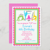 Gymnastiekuitnodigingen Kaart (Voorkant / Achterkant)