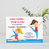 Gymnastiekuitnodigingen Kaart (Staand voorkant)