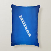 Gymnastiekvaardigheden Crosswords Blue Pillow met Accent Kussen (Achterkant (Verticaal))