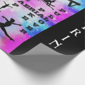 Gymnastiekvaardigheden Crosswords Custom Wrapping  Cadeaupapier (Hoek)