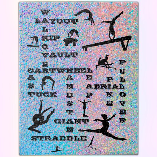 Gymnastiekvaardigheden Crosswords Holographic Legpuzzel