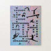 Gymnastiekvaardigheden Crosswords Holographic Legpuzzel (Verticaal)