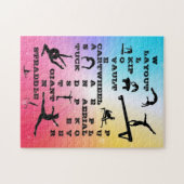 Gymnastiekvaardigheden Crosswords Rainbow Stars Legpuzzel (Horizontaal)