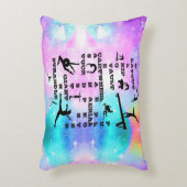 Gymnastiekvaardigheden Kruiswoorden Accent Pillow  Accent Kussen (Voorkant(Verticaal))