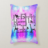 Gymnastiekvaardigheden Kruiswoorden Accent Pillow  Accent Kussen (Voorkant(Verticaal))