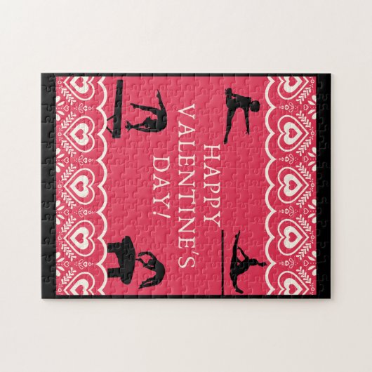 GymnastiekValentijnsdag Legpuzzel (Horizontaal)