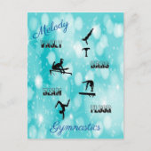 Gymnastiekvault, bars, Beam, Floor Custom Briefkaart (Voorkant)