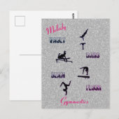 Gymnastiekvault, bars, Beam, Floor Custom Briefkaart (Voorkant / Achterkant)