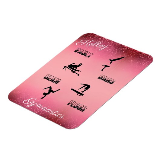 Gymnastiekvault, bars, Beam, Floor Custom Magneet (Linkerzijde)