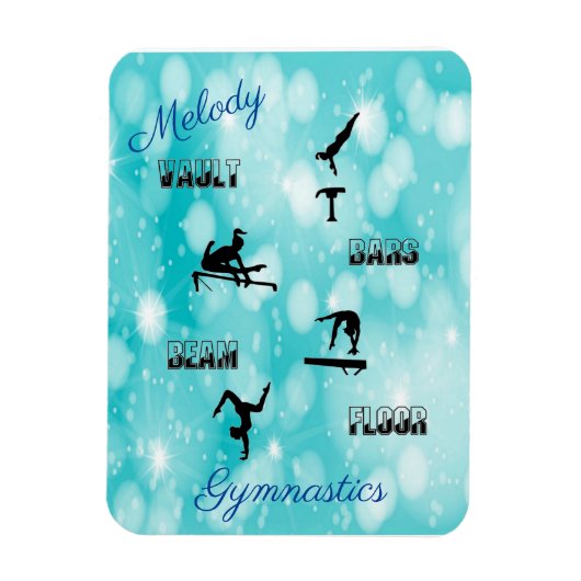 Gymnastiekvault, bars, Beam, Floor Custom Magneet (Verticaal)