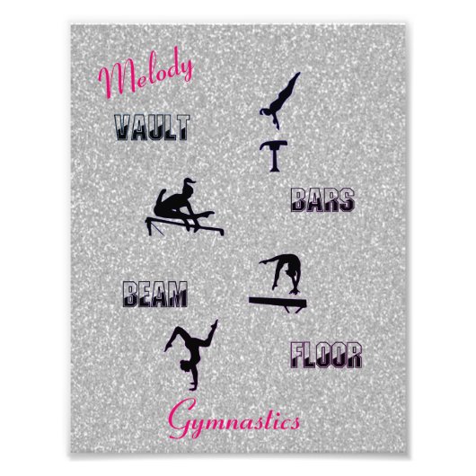 Gymnastiekvault, bars, Beam, Floor Custom Puzzle Foto Afdruk (Voorkant)