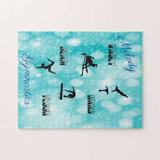 Gymnastiekvault, bars, Beam, Floor Custom Puzzle Legpuzzel (Horizontaal)