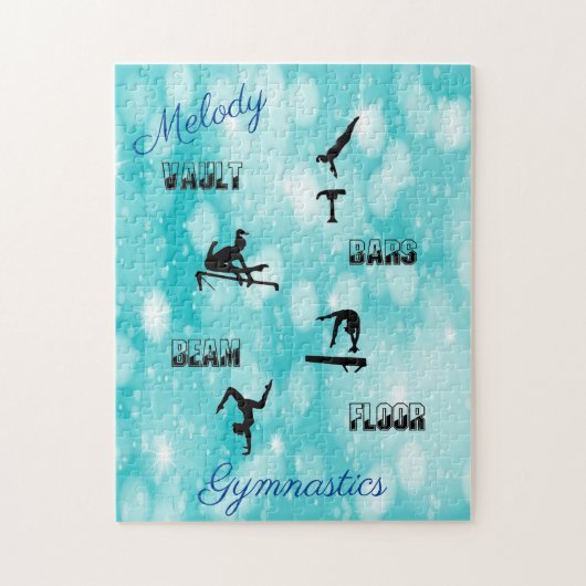 Gymnastiekvault, bars, Beam, Floor Custom Puzzle Legpuzzel (Verticaal)
