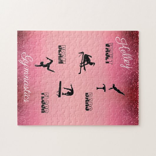 Gymnastiekvault, bars, Beam, Floor Custom Puzzle Legpuzzel (Horizontaal)