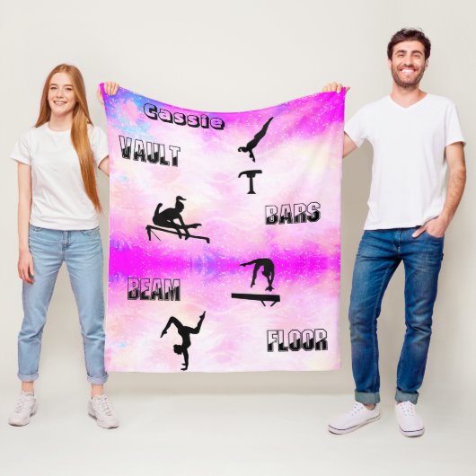 Gymnastiekvault, bars, Beam, Floor Fleece Blanket (In situ)