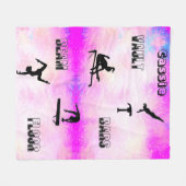 Gymnastiekvault, bars, Beam, Floor Fleece Blanket (Voorkant (Horizontaal))